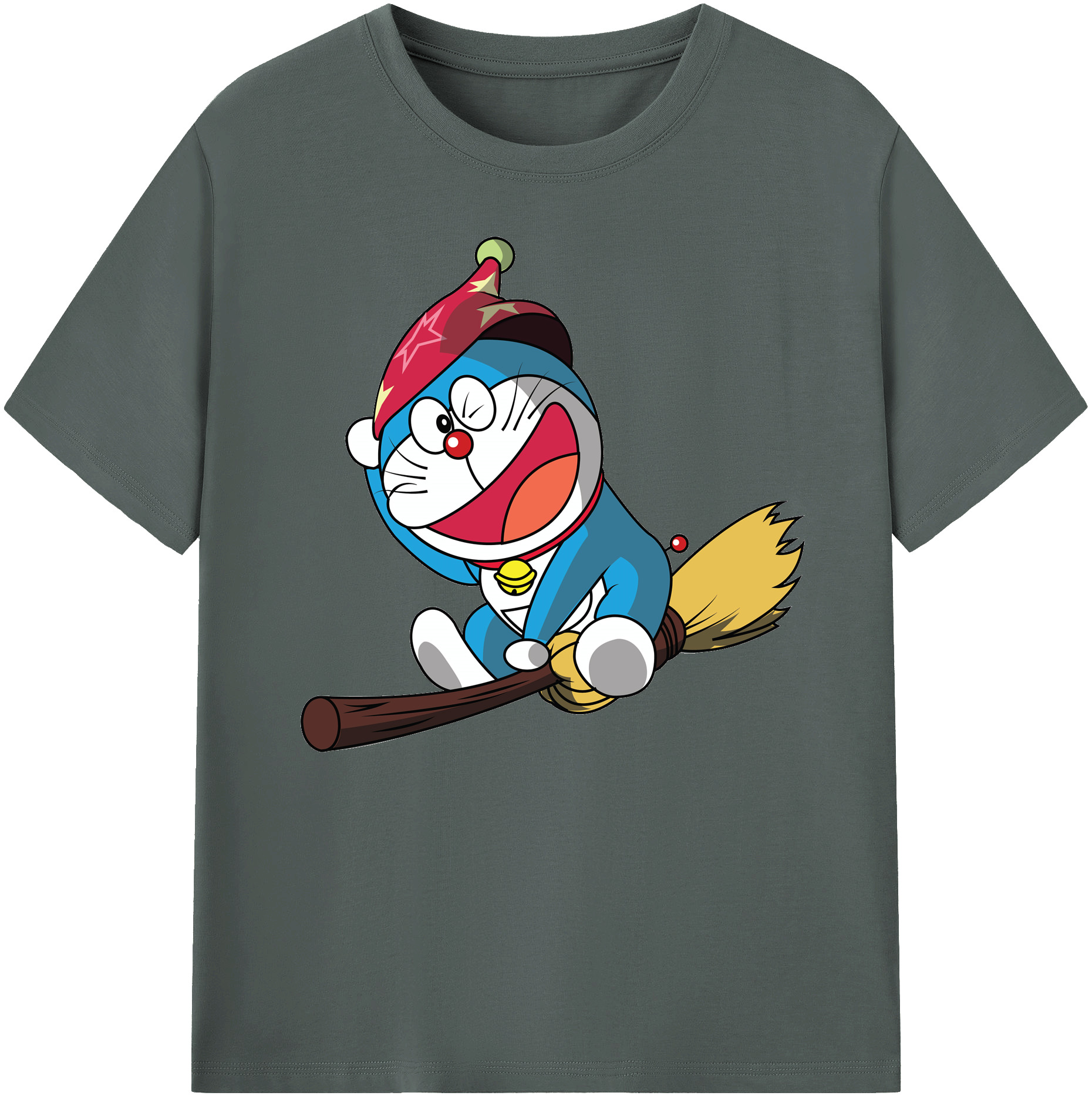 （画像用） ドラえもん Doraemon 綿100％ メンズ半袖Tシャツ｜肌触りやわらか＆通気性